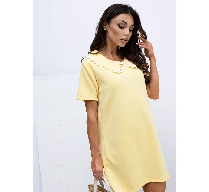 Šaty MI SK 4313.83 světle žluté Šaty MI SK 4313.83 světle žluté
