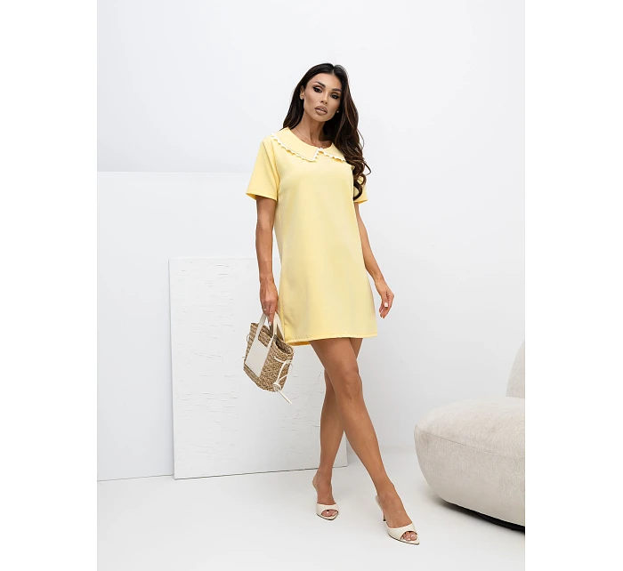 Šaty MI SK 4313.83 světle žluté Šaty MI SK 4313.83 světle žluté