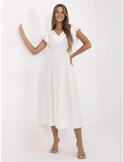 Šaty MI SK A2489.21 ecru Šaty MI SK A2489.21 ecru