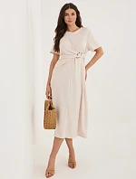 Šaty MI SK A5449.92 světle béžové