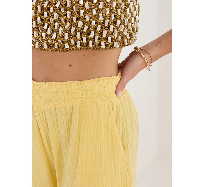 MI kalhoty SP 2563.02 světle žlutá MI kalhoty SP 2563.02 světle žlutá