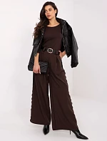 Kalhoty MI SP 62440.56 tmavě hnědé