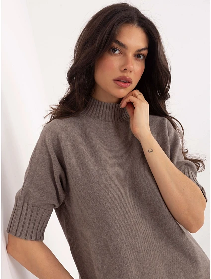 Jumper MI SW 0512.77 tmavě lila Jumper MI SW 0512.77 tmavě lila