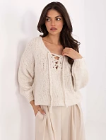 Jumper MI SW 0919.18 světle béžový