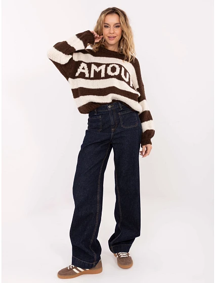 Jumper MI SW 2710.96 hnědý Jumper MI SW 2710.96 hnědý