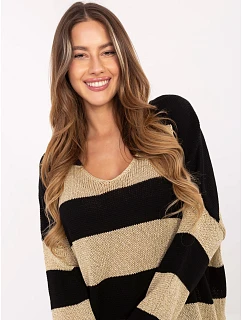 Jumper MI SW 2909.55 černá a zlatá