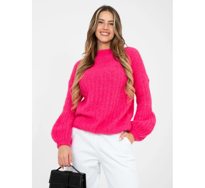 Sweter MI SW 9642.01 fuksjowy Sweter MI SW 9642.01 fuksjowy