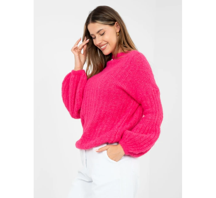 Sweter MI SW 9642.01 fuksjowy Sweter MI SW 9642.01 fuksjowy