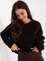 Jumper MI SW WK32601.19 tmavě hnědý