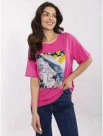 T shirt MI TS M3221 1.20P ciemny różowy T shirt MI TS M3221 1.20P ciemny różowy