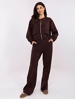 Kalhoty MJ SP H3057.69 tmavě hnědé
