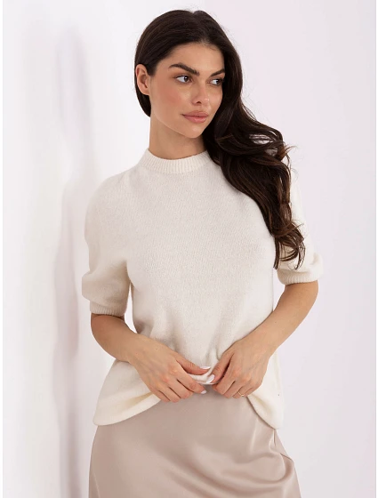Sweter MO SW model 21766170 jasny beżowy - FPrice Sweter MO SW model 21766170 jasny beżowy - FPrice