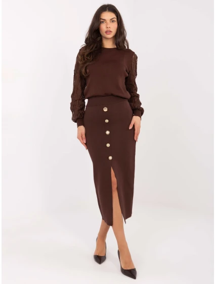 Sukně PM SD YIS1059.71 hnědá Sukně PM SD YIS1059.71 hnědá