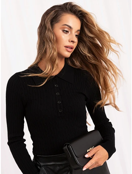Sweter PM SW DF61080.67 czarny Sweter PM SW DF61080.67 czarny