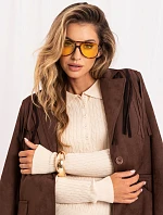 Sweter PM SW DF61080.67 jasny beżowy