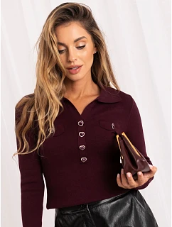 Sweter PM SW SF502.29 ciemny fioletowy