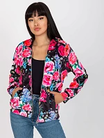 Mikina RV BL 8118.89 černá a růžová