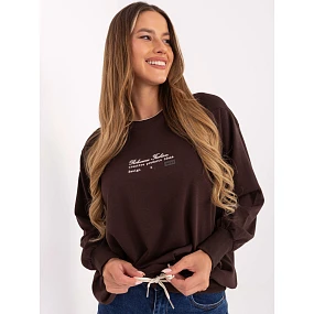 Bluza RV BL model 21319935 ciemny brązowy - FPrice Bluza RV BL model 21319935 ciemny brązowy - FPrice