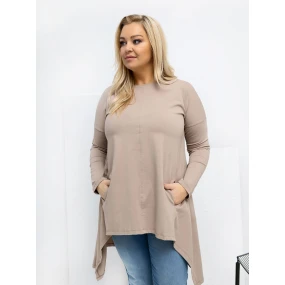 Bluzka RV BZ model 21820170 1.06 ciemny bezowy - FPrice Bluzka RV BZ model 21820170 1.06 ciemny bezowy - FPrice