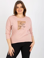 Dámská halenka RV BZ 8484.15P světle růžová - FPrice