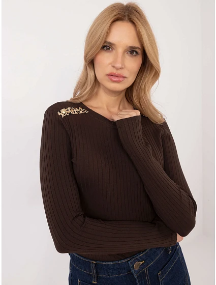 Bluzka RV BZ A model 20609024 ciemny brązowy - FPrice