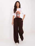 Teplákové kalhoty RV DR A611.52 tmavě hnědé