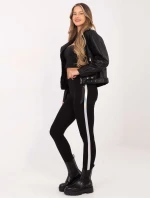 Legíny RV LG R4766.06 černá a stříbrná