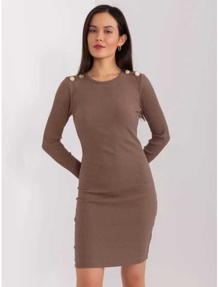 RV SK 9219 šaty.13P hnědá RV SK 9219 šaty.13P hnědá