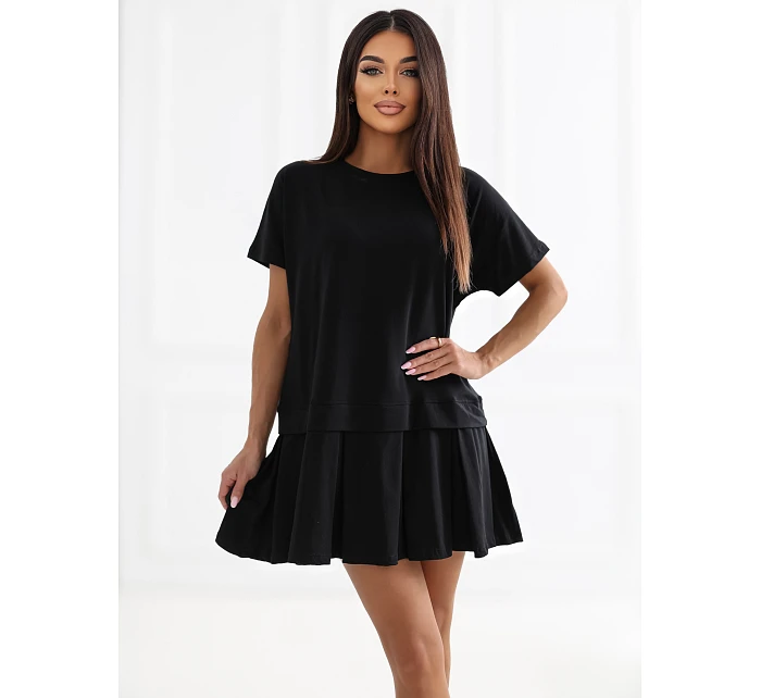 Sukienka RV SK model 22084174 czarny - FPrice Sukienka RV SK model 22084174 czarny - FPrice