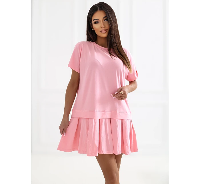 Sukienka RV SK model 22084153 jasny różowy - FPrice Sukienka RV SK model 22084153 jasny różowy - FPrice