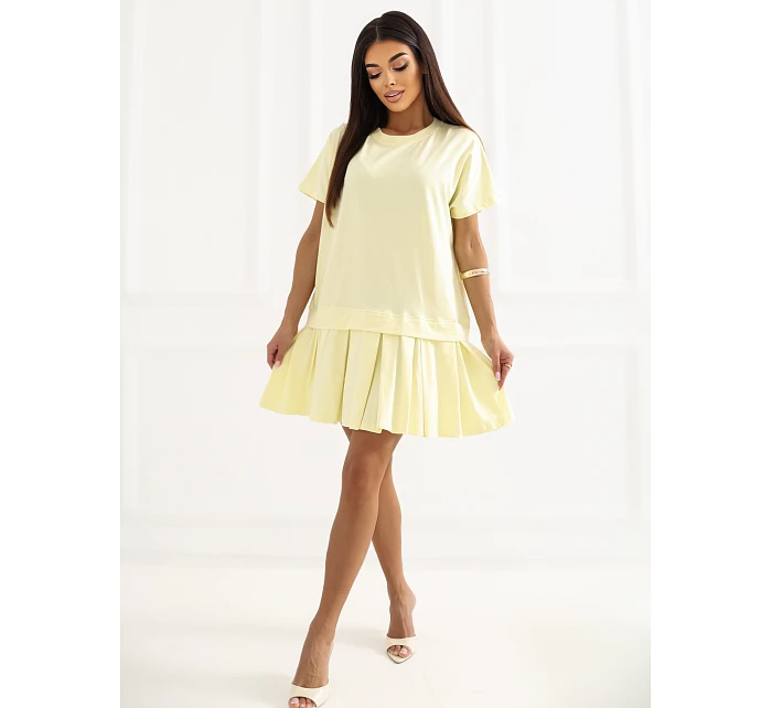 RV SK šaty A1229.10P světle žlutá RV SK šaty A1229.10P světle žlutá