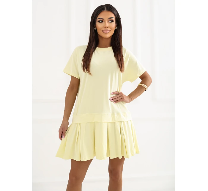 RV SK šaty A1229.10P světle žlutá RV SK šaty A1229.10P světle žlutá