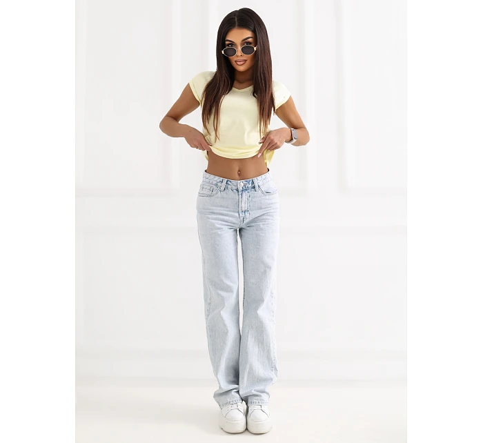 T shirt RV TS model 22084263 jasny żółty - FPrice T shirt RV TS model 22084263 jasny żółty - FPrice