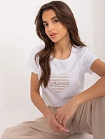 Tričko RV TS 9667.19 béžová a bílá