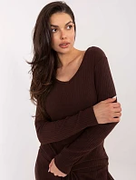 Jumper SM SW A1568.79 tmavě hnědý