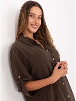 Sukienka TW SK BI 22263.00 ciemny brązowy Sukienka TW SK BI 22263.00 ciemny brązowy