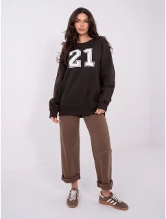 WT BL mikina A1063.64 tmavě hnědá