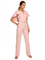 M670 Kombinéza s volánky - pudrová