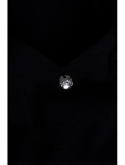 model 19660980 Maxi šaty s hlubokým výstřihem do V černé - Moe