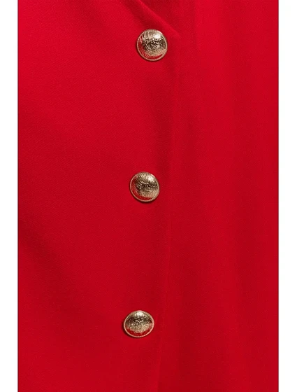 model 20475886 Sako se zlatým knoflíkem červené - Moe