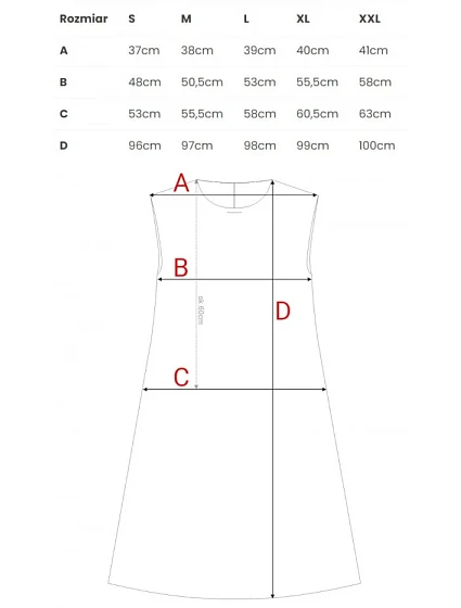 model 21154727 Šaty bez rukávů královská modř - STYLOVE