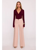 M875 Široké kalhoty - béžové