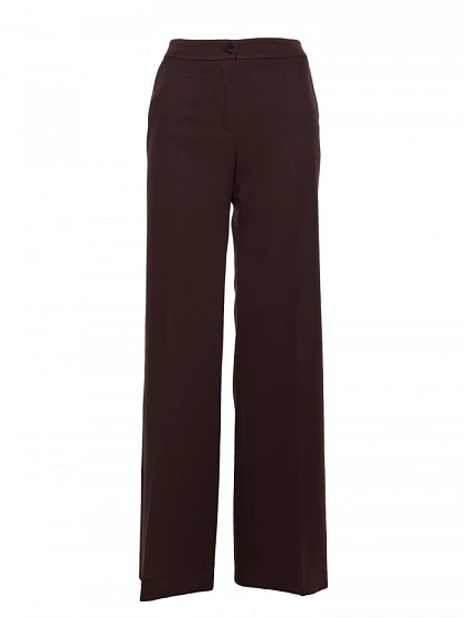 model 21296005 Široké kalhoty hnědé - Moe