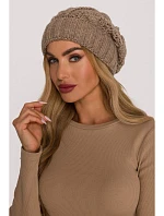 M897 Čepice z pleteného kabelu - béžová