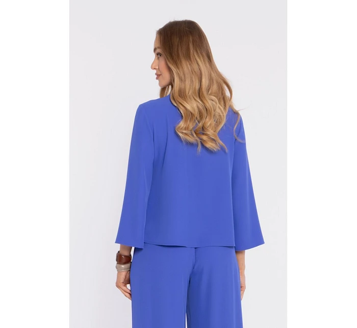 M905 Elegantní halenka s volnými rukávy - modrá M905 Elegantní halenka s volnými rukávy - modrá