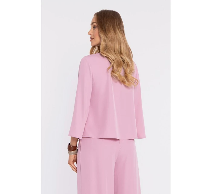 M905 Elegantní halenka s volnými rukávy - pudrová M905 Elegantní halenka s volnými rukávy - pudrová