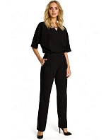 M334 Kombinéza s kimonovým rukávem - černá