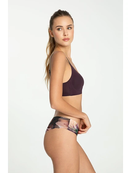 Spodní díl bikin Velvet Bloom Tanga Brasil - Julimex