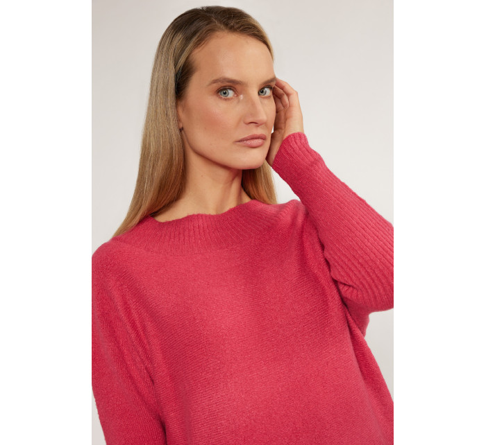 Monnari Svetry a kardigany Hladký svetr s volným střihem Růžová barva
