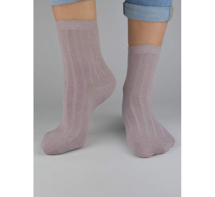 NOVITI Ponožky SB051-W-02 Dirty Pink